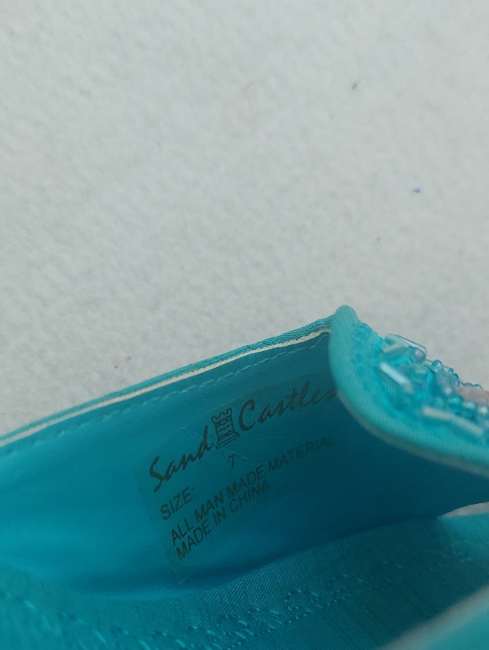 SAND CASTLES Wedge Heel Embellished Sandals NWOT - Picture 10 of 13
